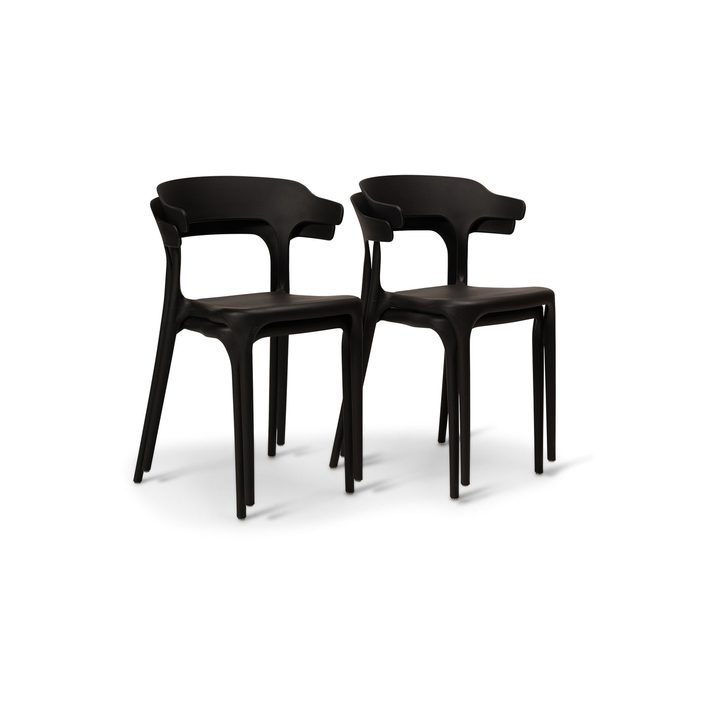 Finn dining chairs - set of 4 - black - Laura James