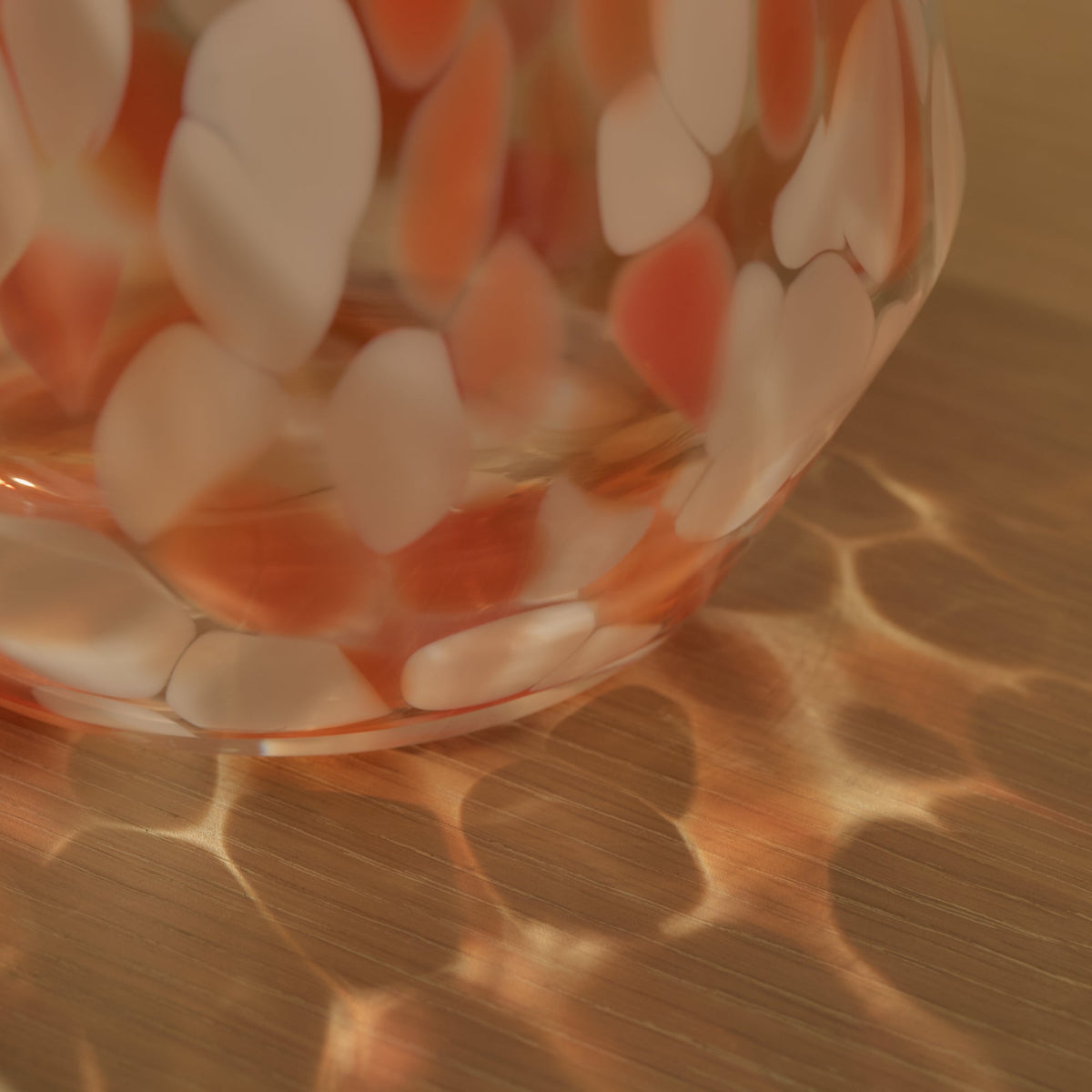 Lazio 17cm Glass Vase - Paprika Confetti - Laura James 