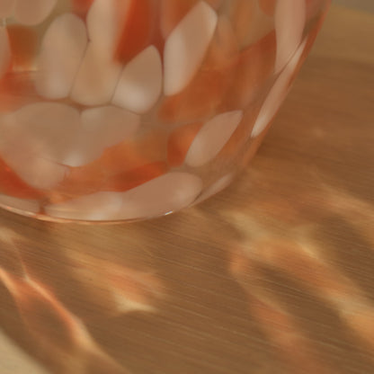 Lazio 28cm Glass Vase - Paprika Confetti - Laura James 