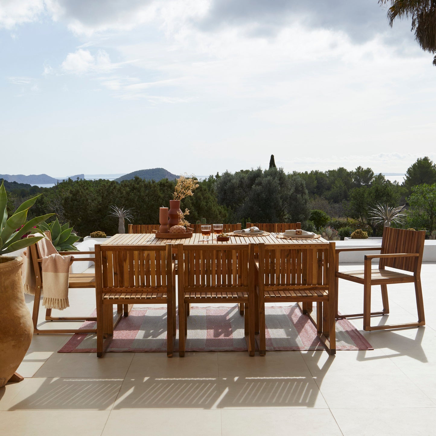 Lennox 8 Seater Wooden Garden Dining Set