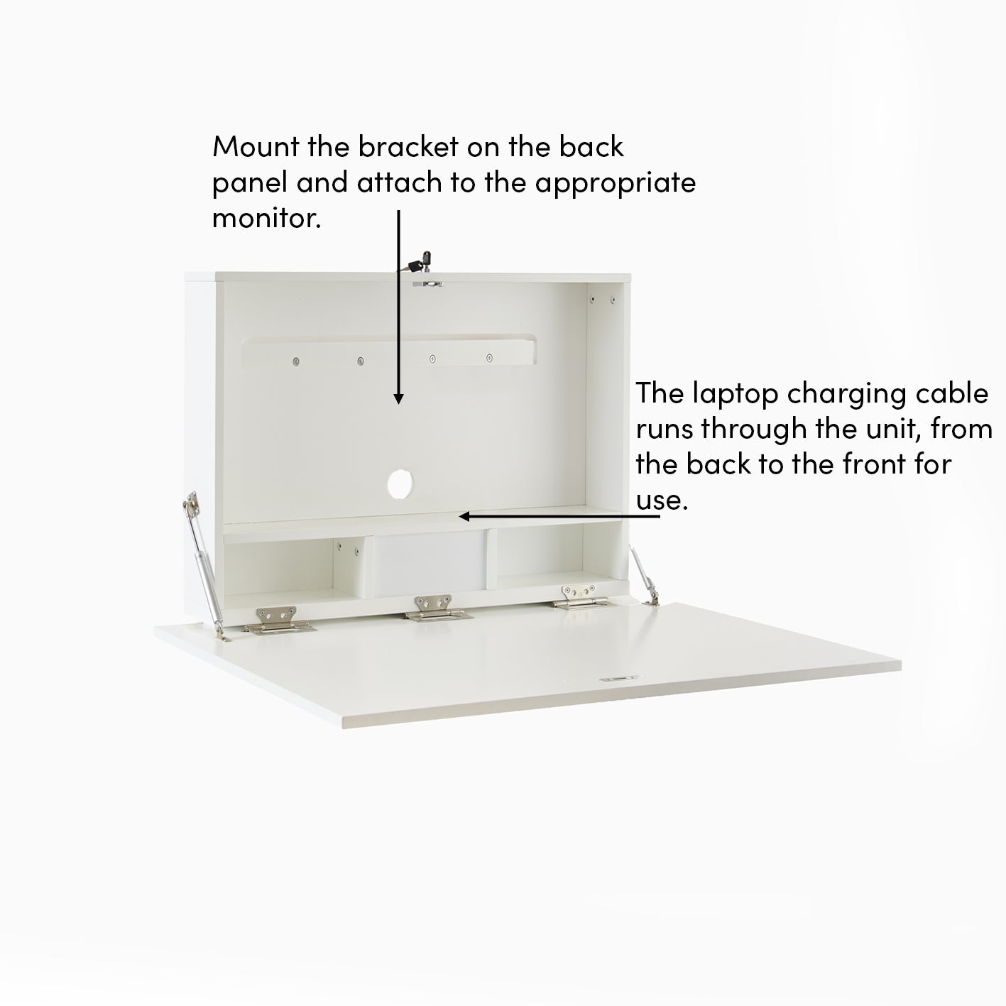 Linden Folding Desk - Snow White - Laura James 