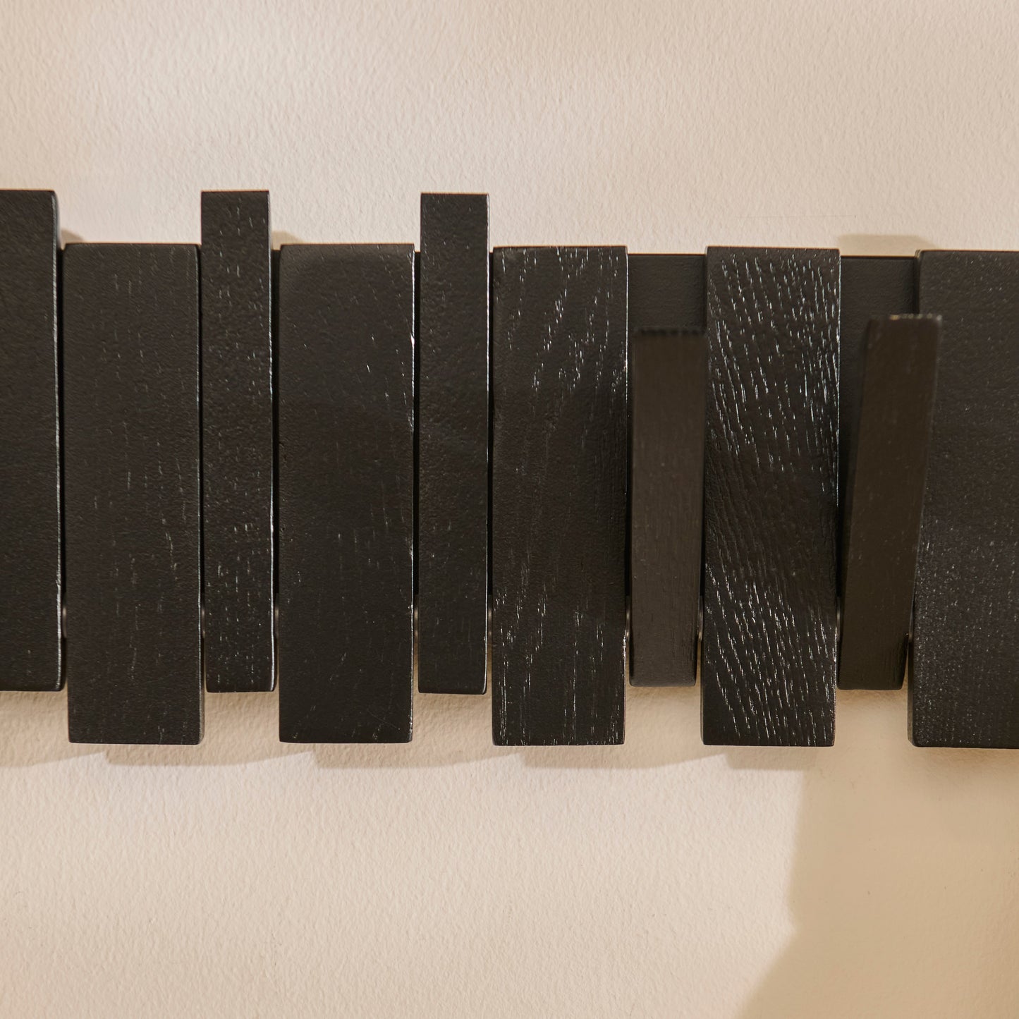 Lowell Black Oak Folding Coat Rack - Laura James