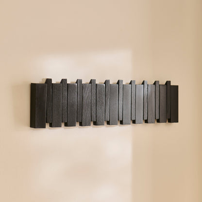 Lowell Black Oak Folding Coat Rack - Laura James