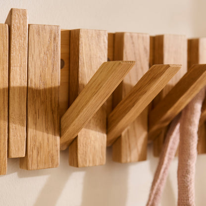 Lowell Pale Oak Folding Coat Rack - Laura James