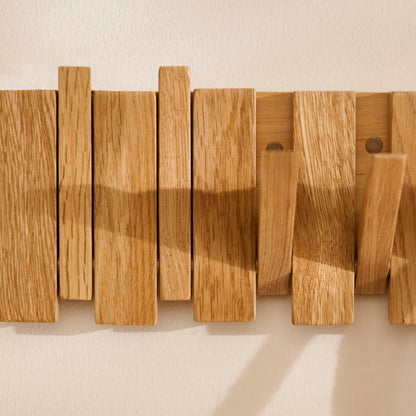 Lowell Pale Oak Folding Coat Rack - Laura James