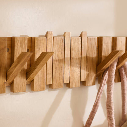 Lowell Pale Oak Folding Coat Rack - Laura James