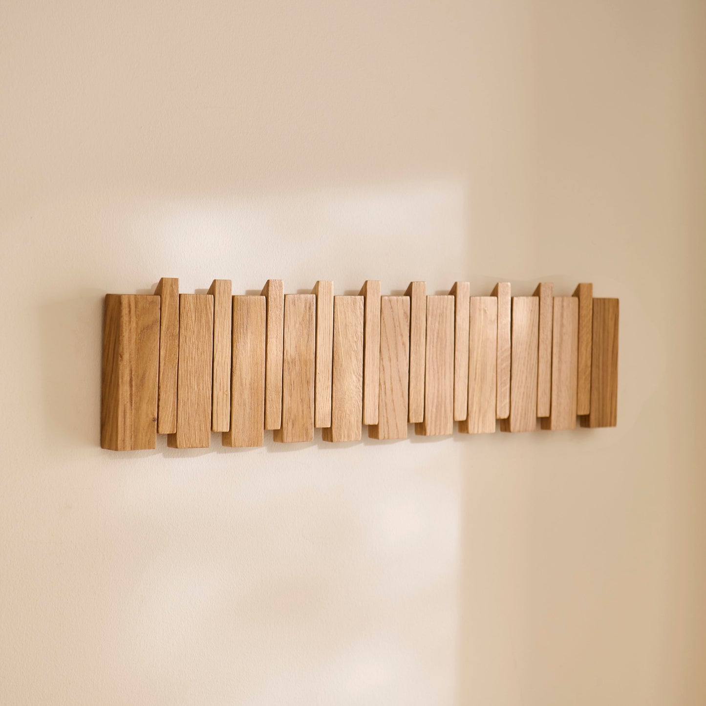Lowell Pale Oak Folding Coat Rack - Laura James