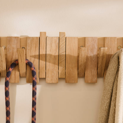 Lowell WhitewashOak Folding Coat Rack - Laura James