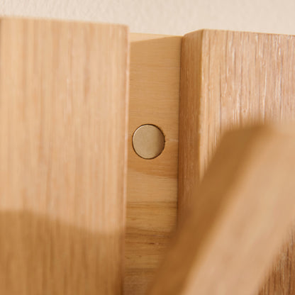 Lowell WhitewashOak Folding Coat Rack - Laura James