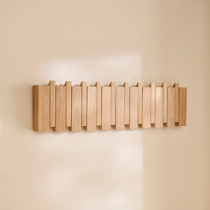 Lowell WhitewashOak Folding Coat Rack - Laura James