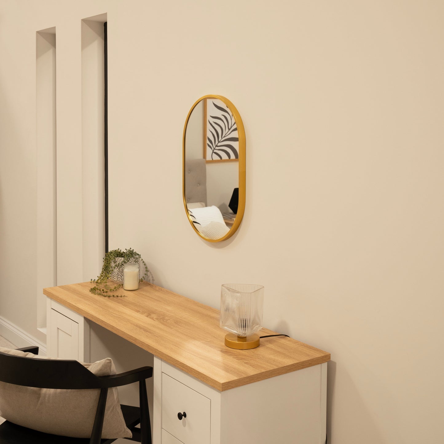 slim fit dress slacks Claremont Solid Brass Paneled Dressing Table Mirror main image 1