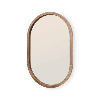 Lowesby 60x40cm Wooden Mirror - Natural - Laura James 
