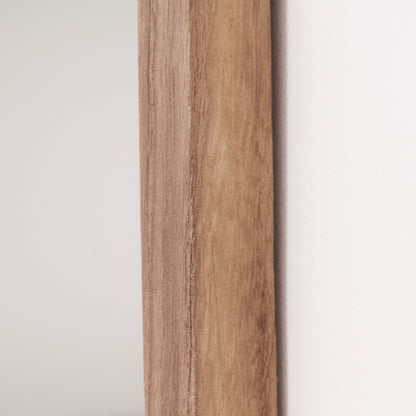 Lowesby 60x40cm Wooden Mirror - Natural - Laura James 