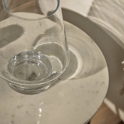 Lugano 22cm Glass Hurricane Vase - Clear