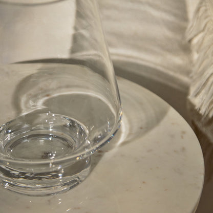 Lugano 22cm Glass Hurricane Vase - Clear