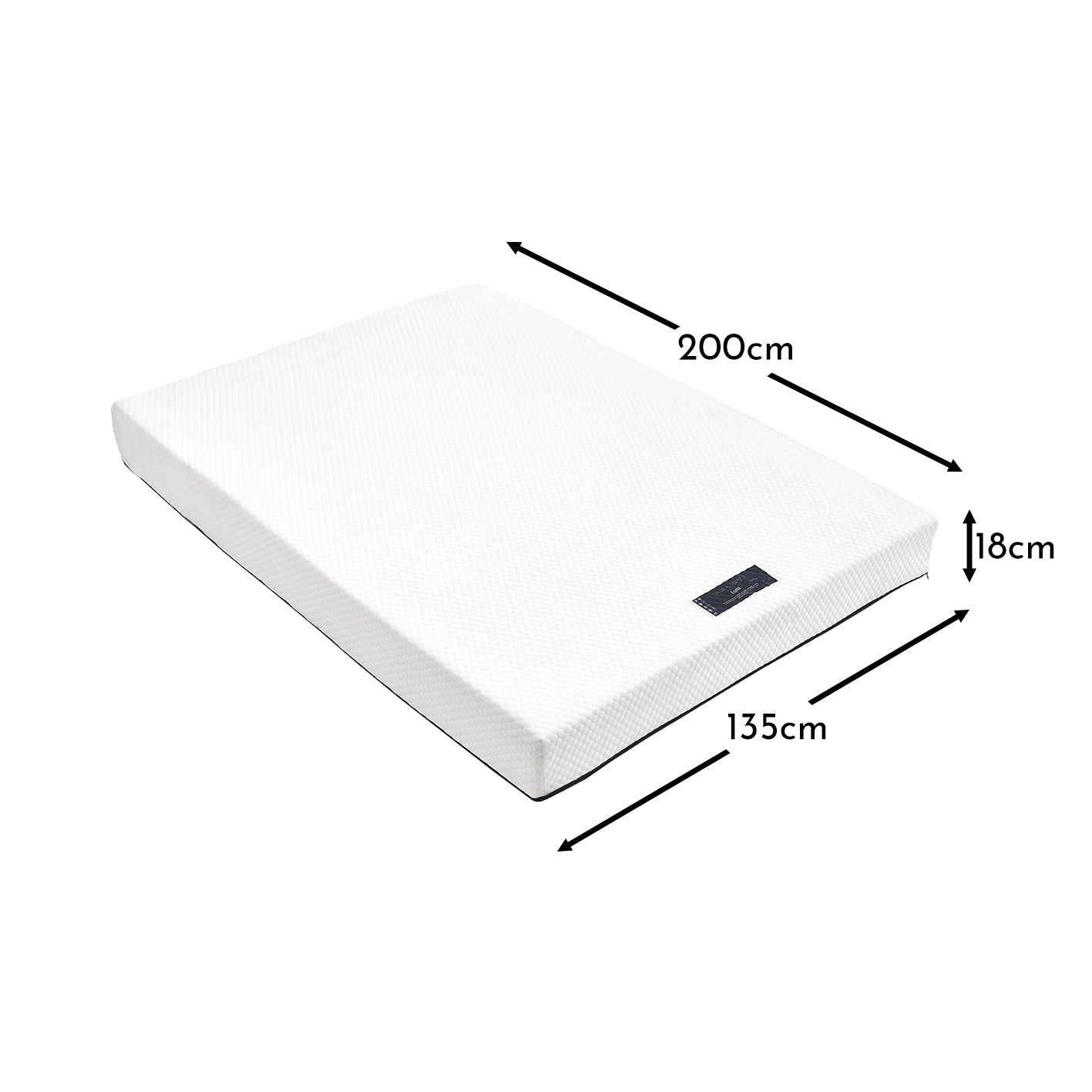 Luna Double Mattress - Ink Blue Zipc- Laura James 