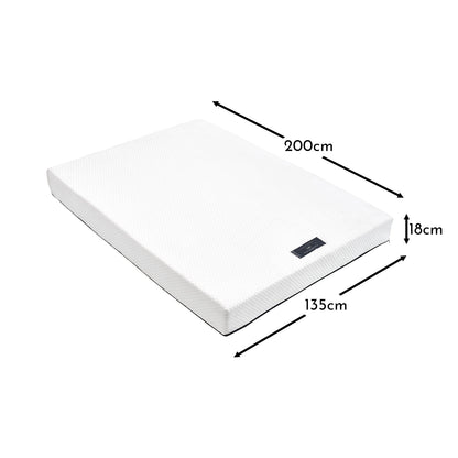 Luna Double Mattress - Ink Blue Zipc- Laura James 