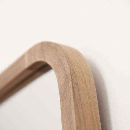 Lyndon 60x40cm Wooden Mirror - Natural - Laura James 