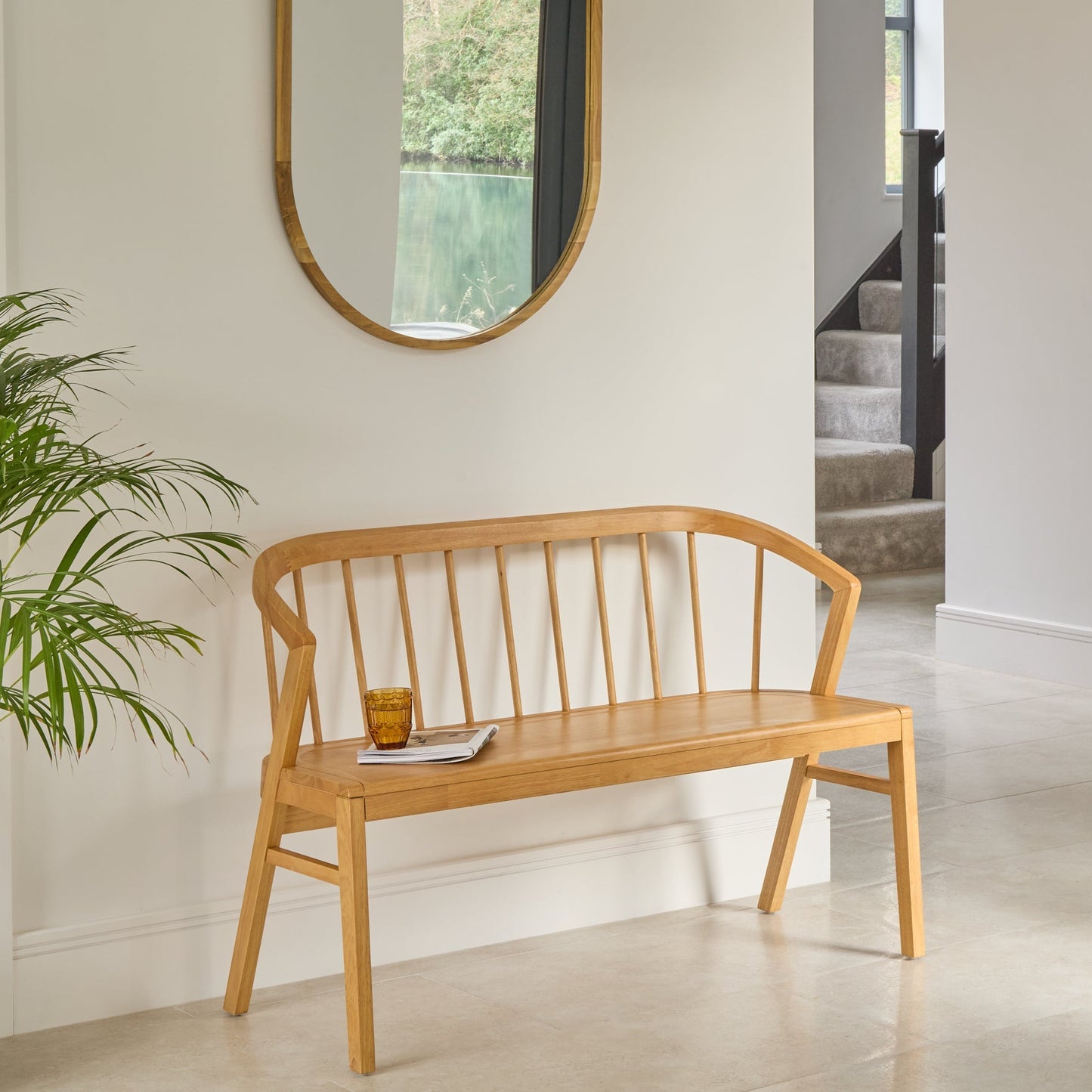 Mabel 120cm Bench - Classic Oak - Laura James