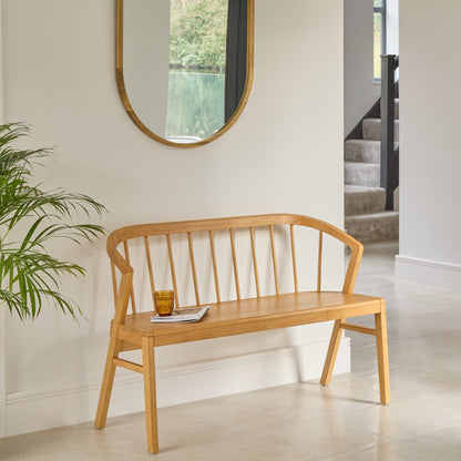 Mabel 120cm Bench - Classic Oak - Laura James