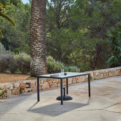 Marston 8 Seater Rattan Outdoor Dining Set - Rattan Garden Furniture - Black - Polywood Top - Laura James
