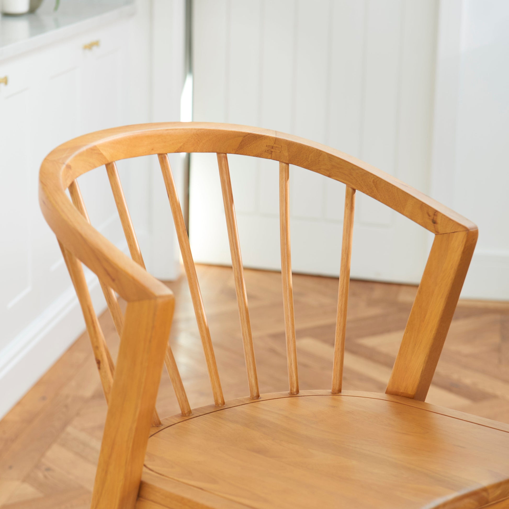 Mabel Classic Oak Bar Stools - Set of 2 - Laura James 