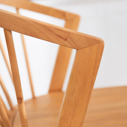 Mabel Classic Oak Bar Stools - Set of 2 - Laura James 