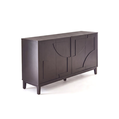 Makani 4 Door Sideboard - Noir Black - Laura James 
