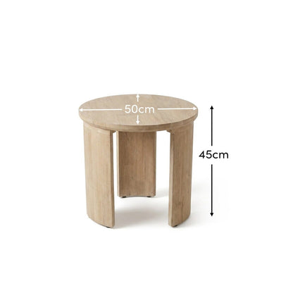 Mali 50cm Round Side Table - Laura James