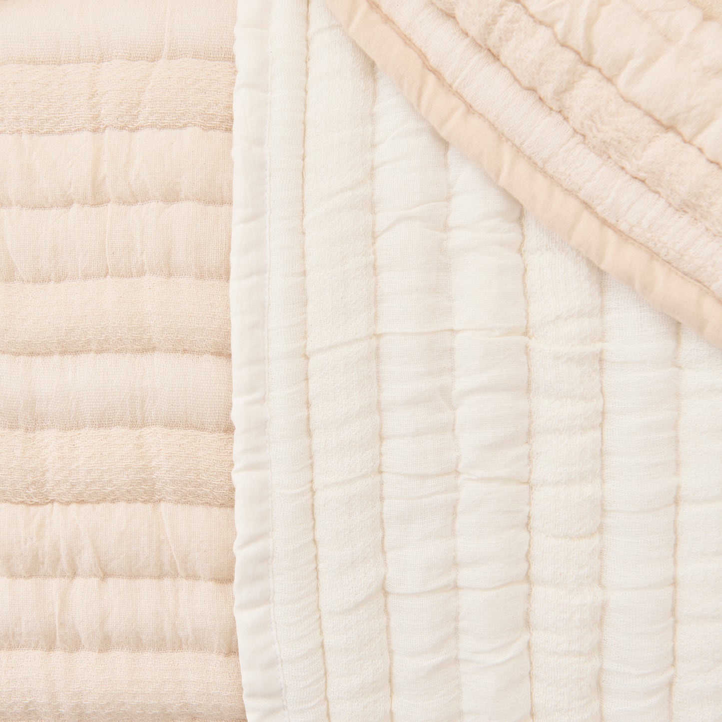 Malton 200x220cm Cotton Bedspread - Natural - Laura James