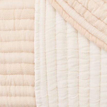 Malton 200x220cm Cotton Bedspread - White - Laura James