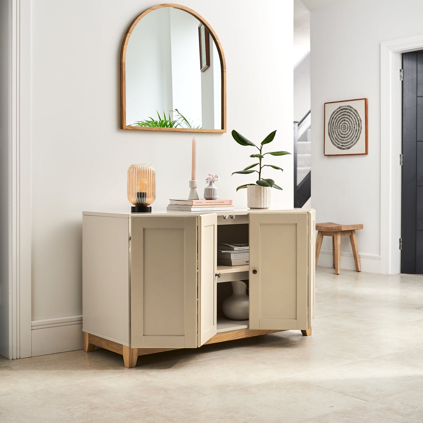 Morgan 2 Door Sideboard - Taupe - Laura James 