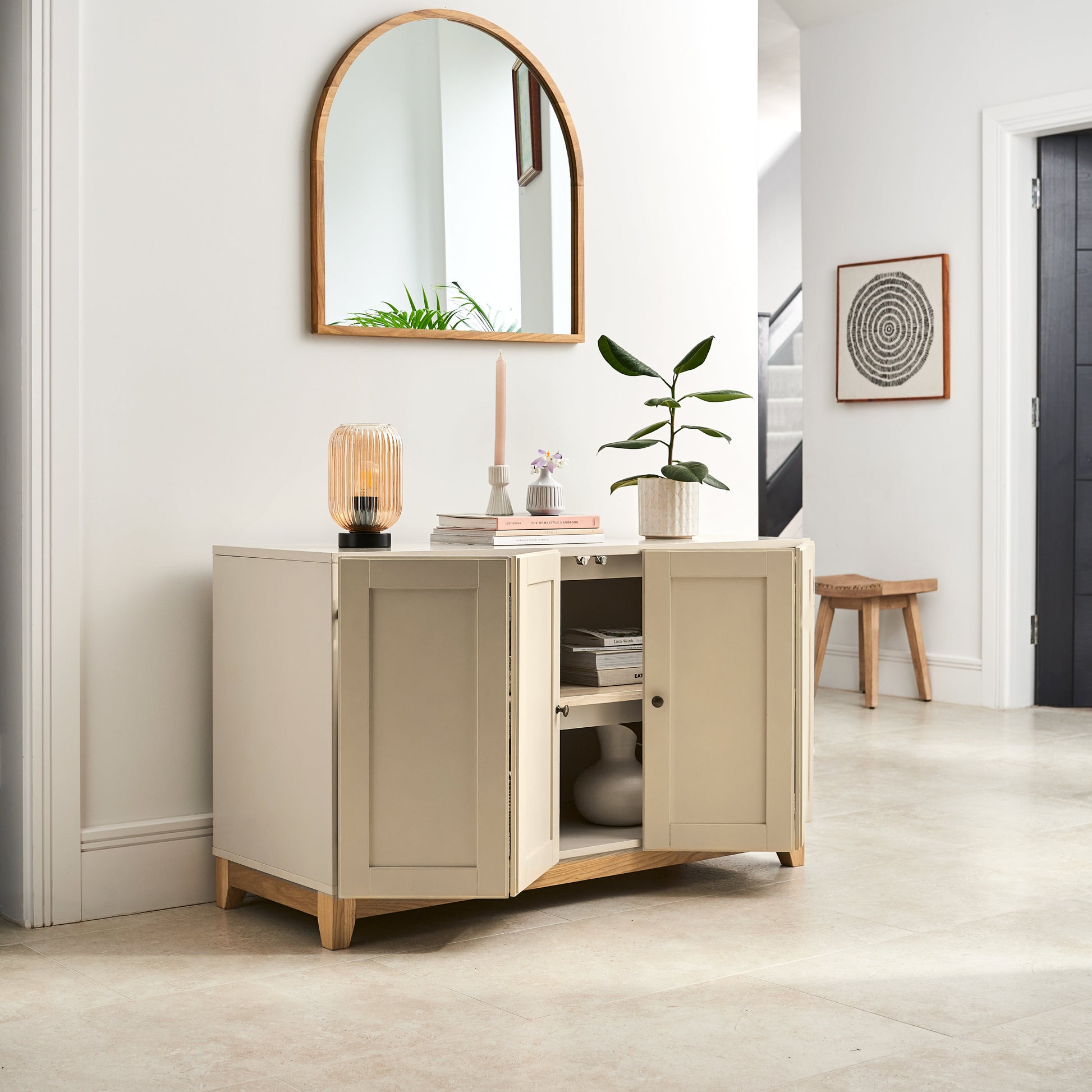 Morgan 2 Door Sideboard - Taupe - Laura James 