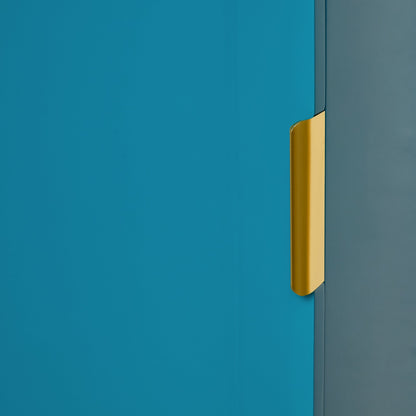 Nami 40cm 1 Door 1 Drawer Storage Cabinet - Teal Blue - Laura James