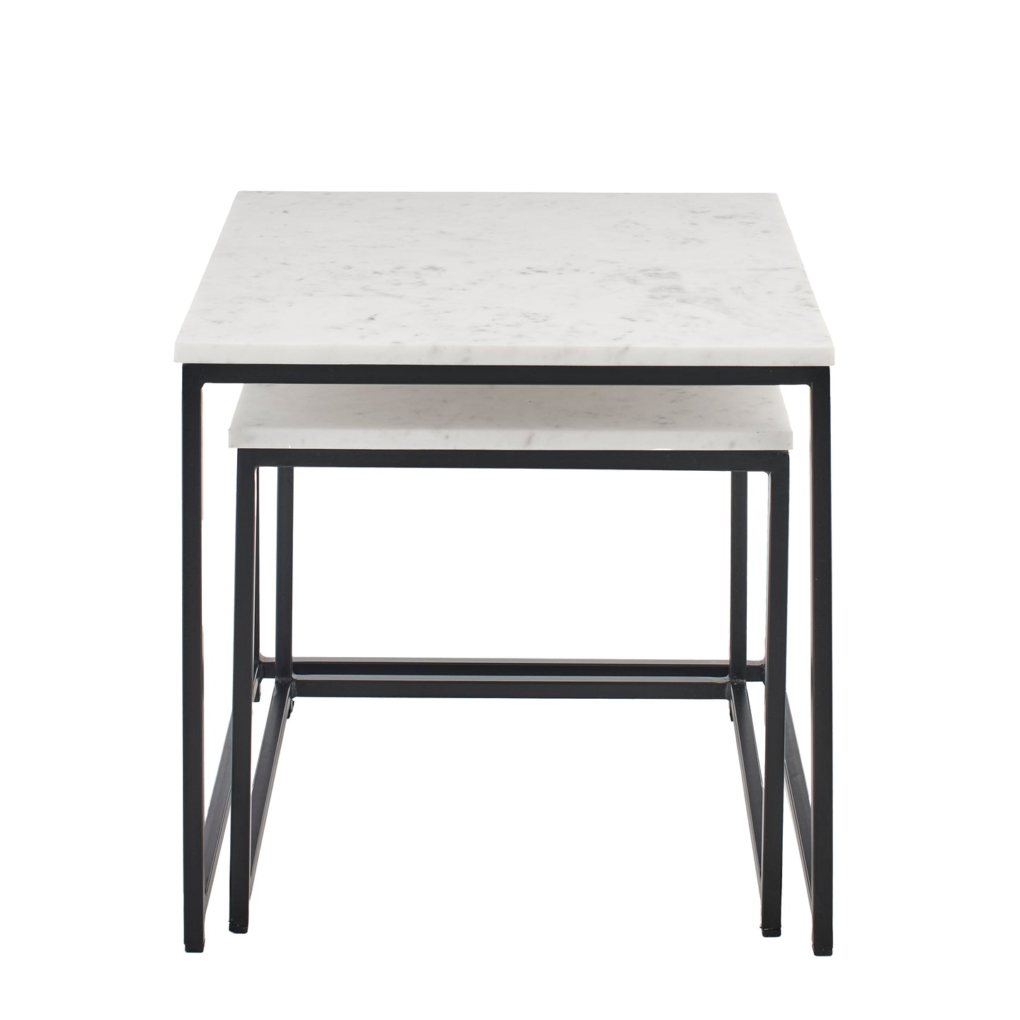 White Marble Square Coffee Table - Laura James