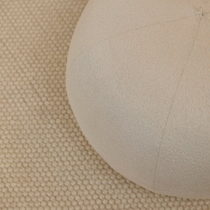 Nathalia 86cm Swivel Armchair - Chalk White Boucle - Laura James