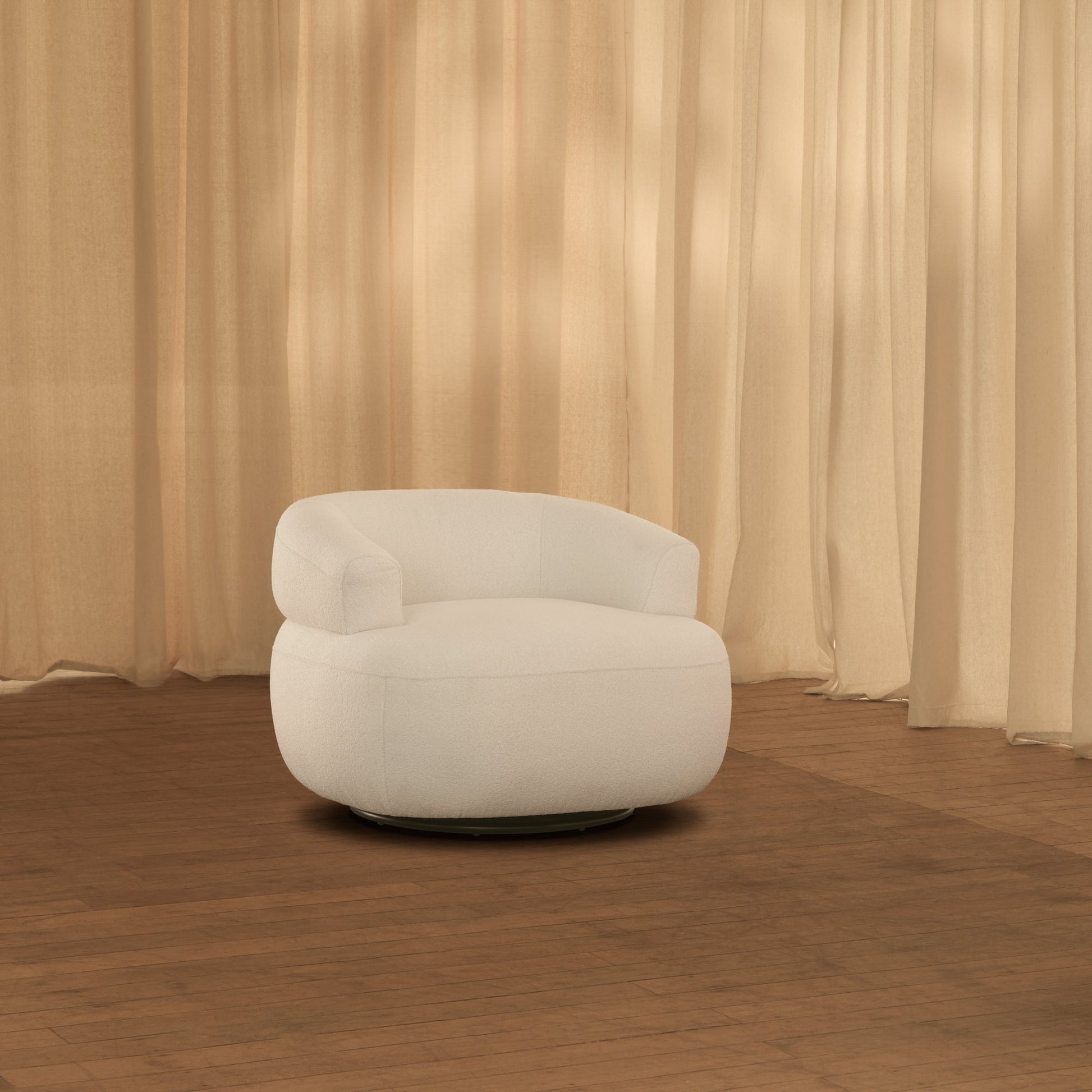 Nathalia_86cm_Swivel_Armchair_Chalk_White_Boucle-3 - Laura James