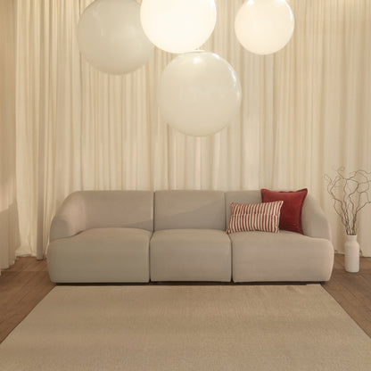 Nathalia 3-Seater Sofa - Soft Beige - Laura James 