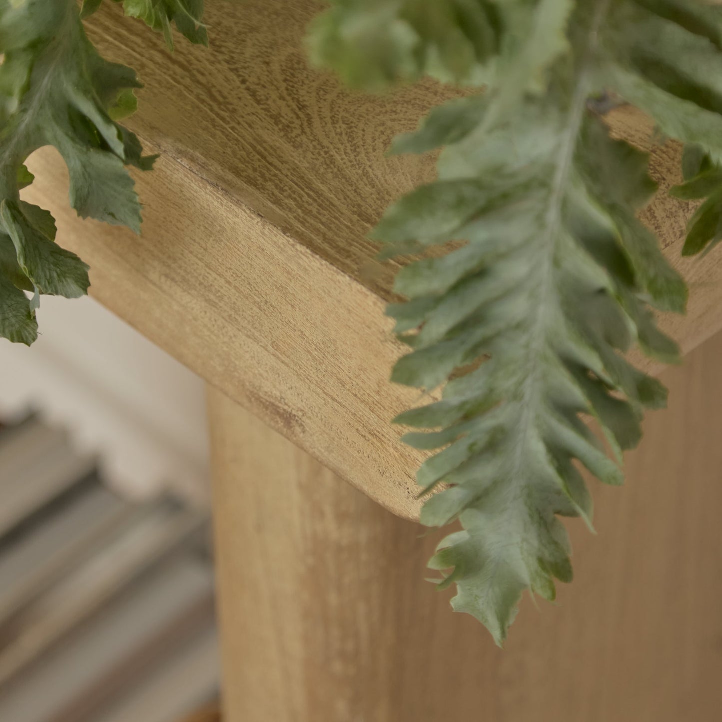 Nevaeh Chalked Mango Wood Console Table - 100cm - Laura James