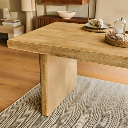 Nevaeh Chalked Mango Wood Dining Table - Laura James