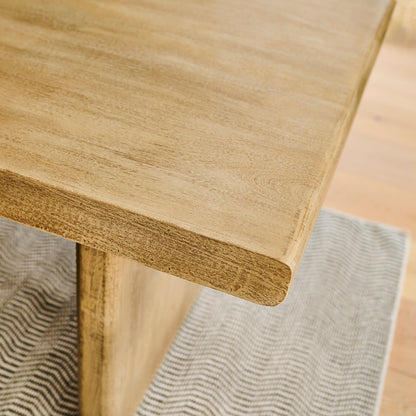 Nevaeh Chalked Mango Wood Dining Table - Laura James