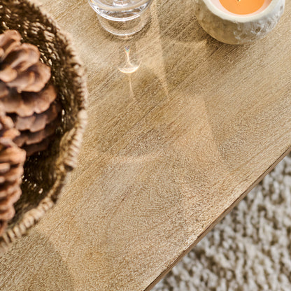 Nevaeh Coffee Table - Chalked Mango Wood - Laura James