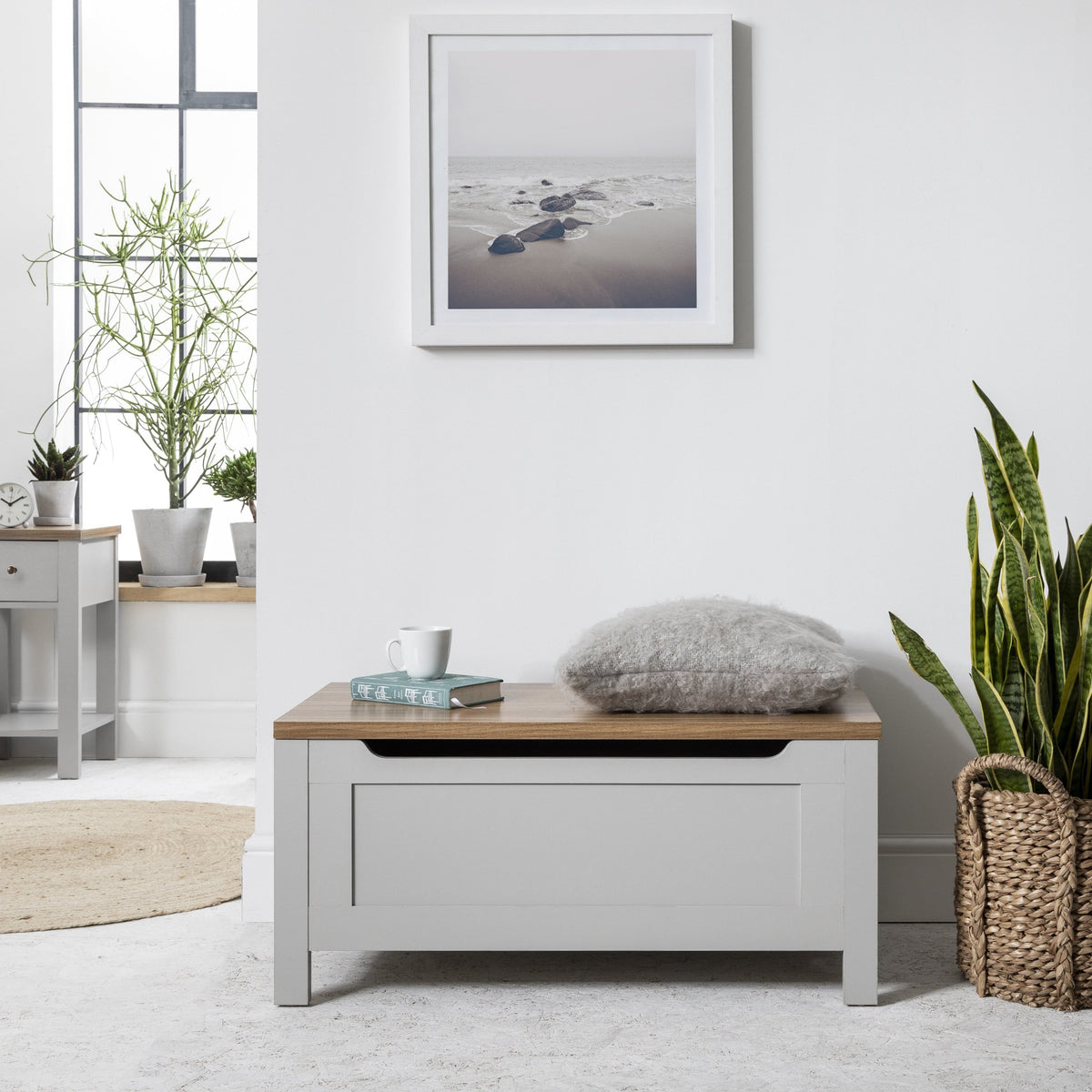Bampton Blanket Box - Grey