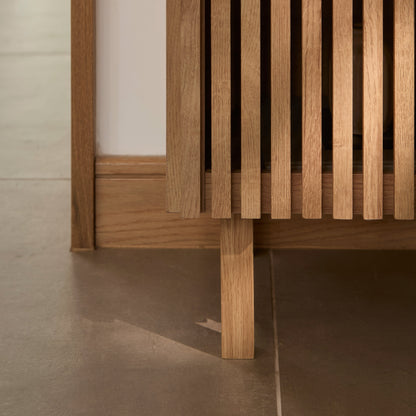 Nia 2 Door Small Sideboard - Seasoned Oak - Laura James