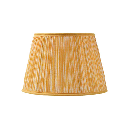 Nimana 30cm Gathered Lamp Shade - Amber Yellow Stripe