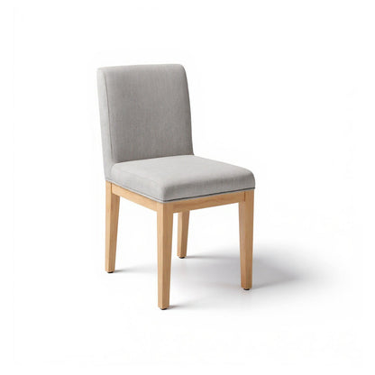 Amelia Whitewash Oval Extending Dining Table Set - 4 Seater - Nolan Fawn Linen Dining Chairs - Whitewash Oak Legs - Laura James