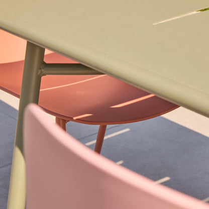 Wilder Metal 6 Seater Garden Table Set with Wren Garden Chairs - Laura James 