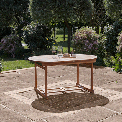 Oakley 6 Seater Wooden Extendable Garden Dining Set - Laura James 