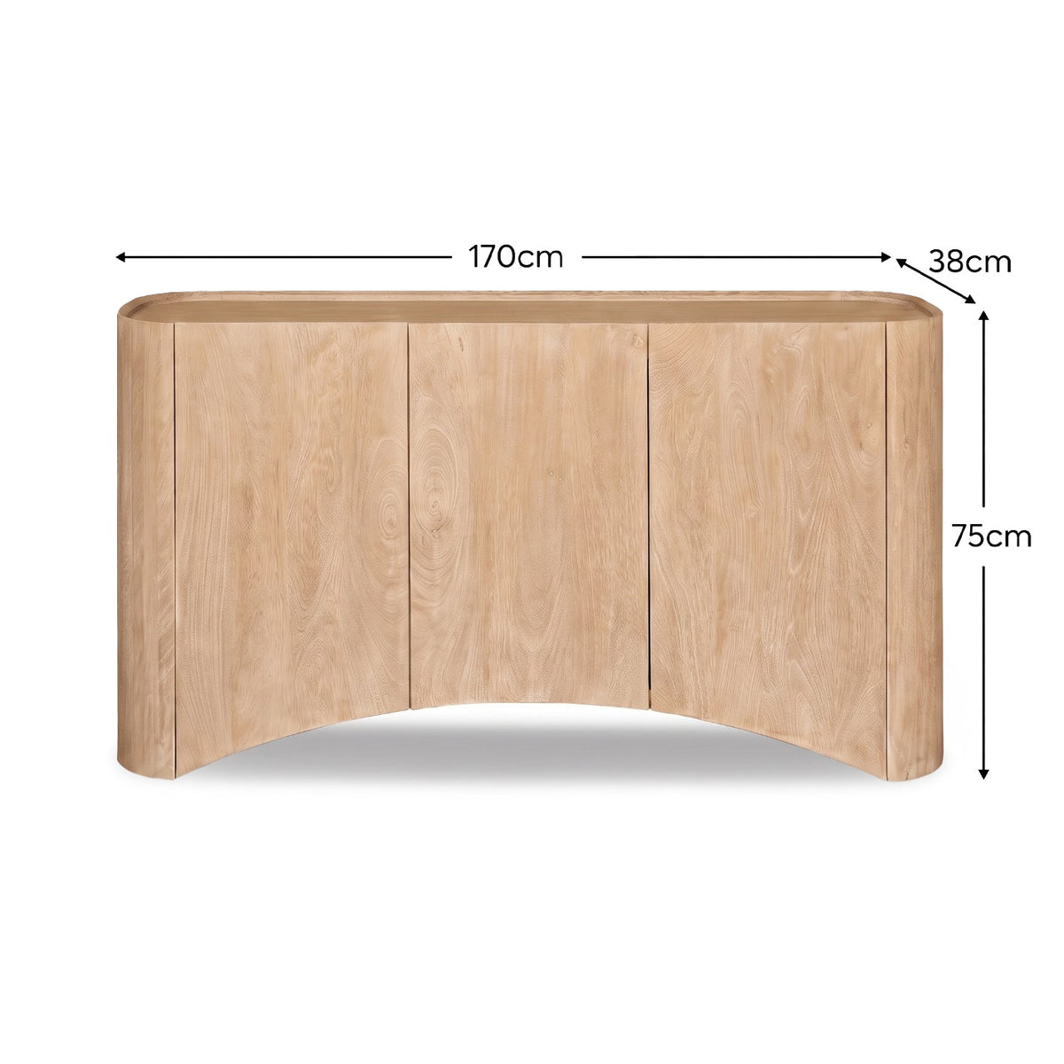 Octavia 3 Door Sideboard - Limewash