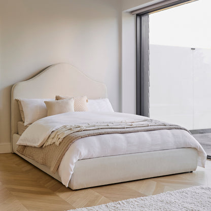 Odette Double Ottoman Bed - Ivory - Laura James 